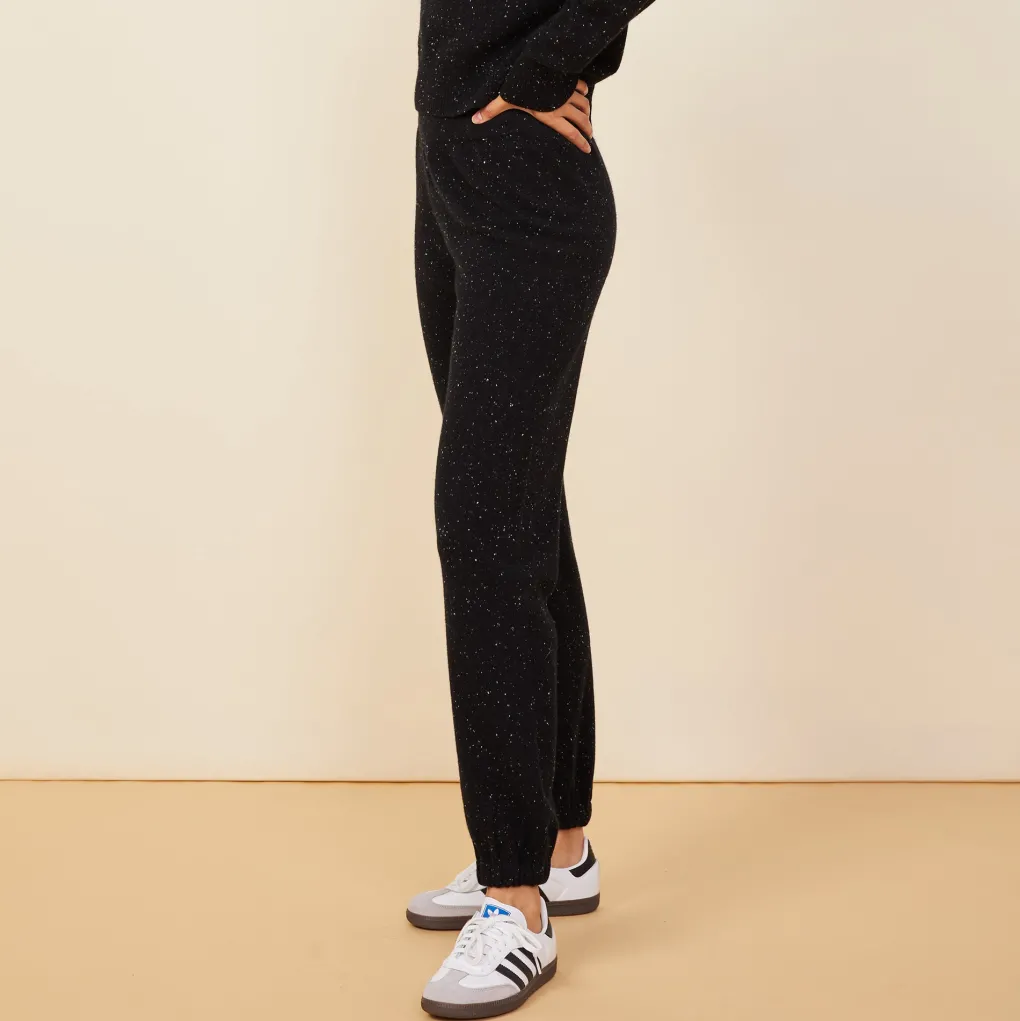 Sweats*MONROW Neps Cashmere Oversize Sweat BLACK