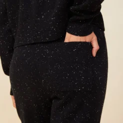 Sweats*MONROW Neps Cashmere Oversize Sweat BLACK