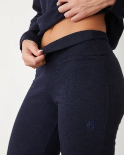 Travel Essentials|Sets*MONROW Original Fleece Flare Pant HEATHEREDNAVY