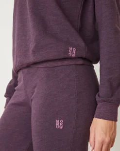 Travel Essentials|Sets*MONROW Original Fleece Flare Pant HEATHEREDGRAPE