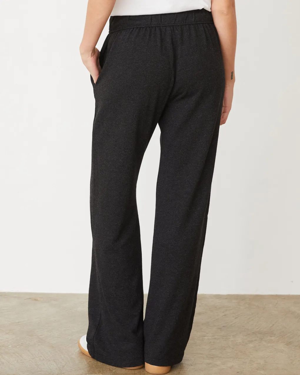Travel Essentials|Sweats*MONROW Original Fleece Straight Leg Sweat BLACK