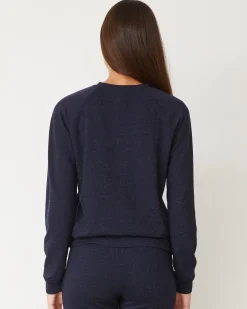 Travel Essentials|Sets*MONROW Original Fleece Vintage Raglan HEATHEREDNAVY