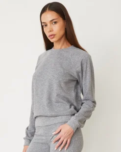 Travel Essentials|Sets*MONROW Original Fleece Vintage Raglan GRANITE