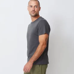 Men's Tops*MONROW Relaxed Crew FADEDBLACK