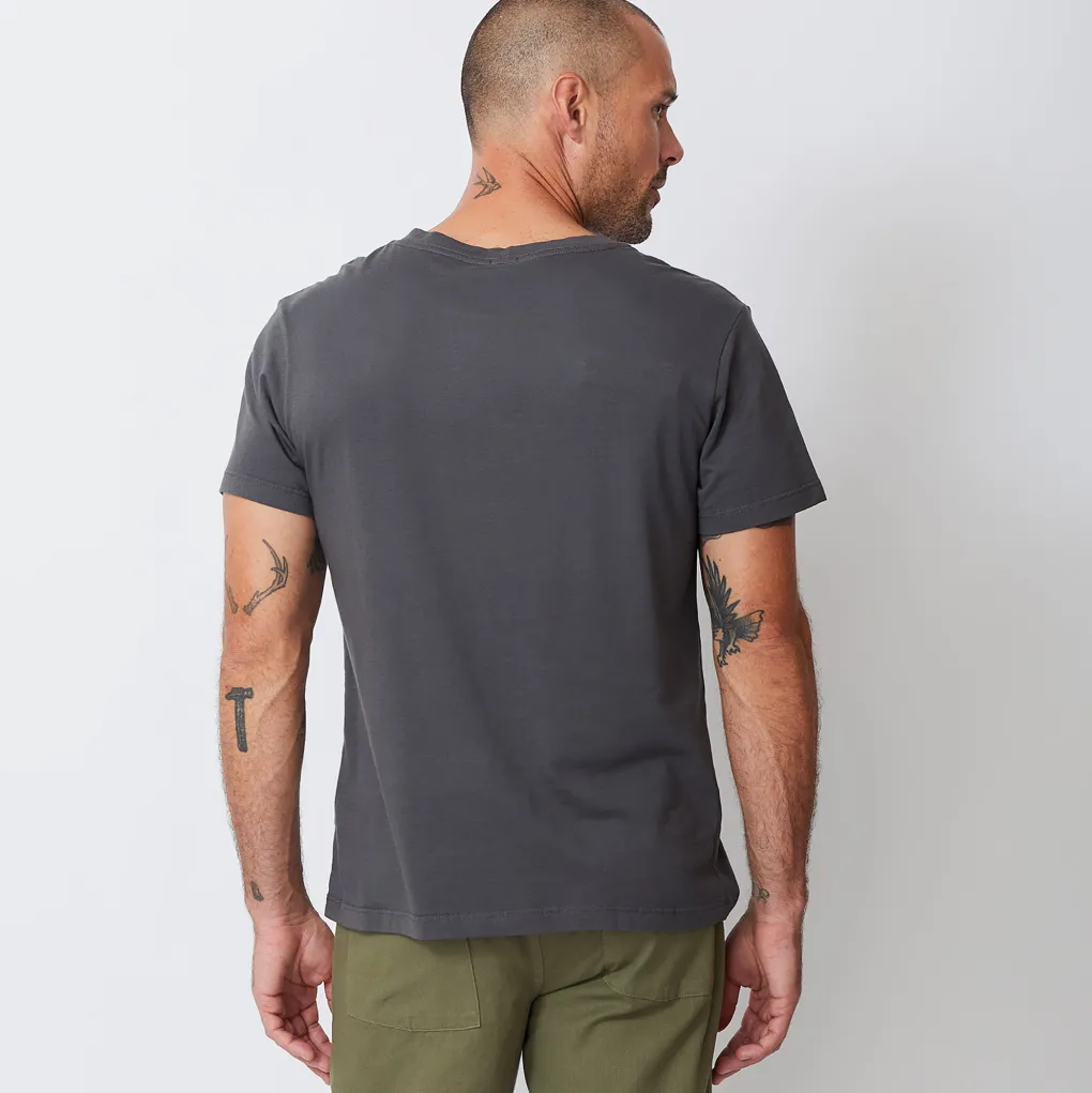 Men's Tops*MONROW Relaxed Crew FADEDBLACK