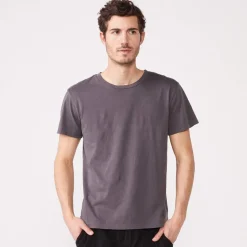 Men's Tops|Mens Sale*MONROW Relaxed Crew VINTAGEBLACK
