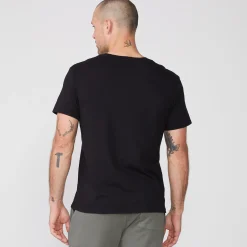 Men's Tops|Mens Sale*MONROW Relaxed Pocket Crew BLACK