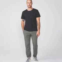 Men's Tops|Mens Sale*MONROW Relaxed Pocket Crew FADEDBLACK