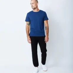 Men's Tops|Mens Sale*MONROW Relaxed Pocket Crew NAVYBLUE