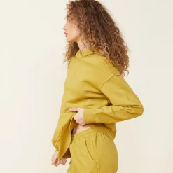 Hoodies*MONROW 90's Classic Hoody GOLDENOLIVE