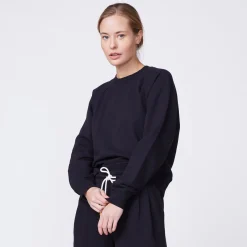 Sweatshirts*MONROW 90's Classic Raglan BLACK