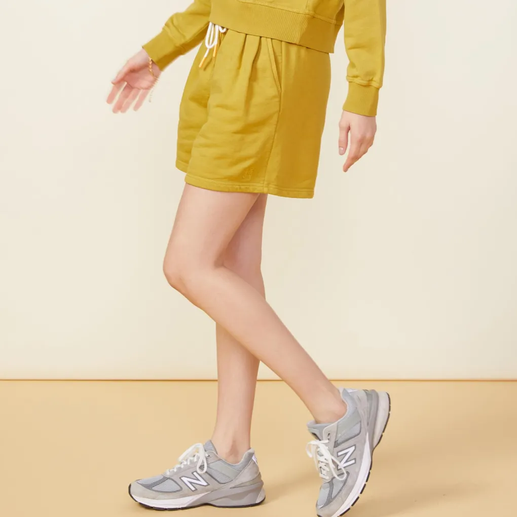 Shorts*MONROW 90's Classic Sweat Short GOLDENOLIVE