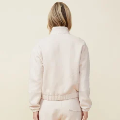Jackets*MONROW Seamed Bomber Jacket BONE