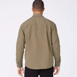 Men's Tops|Mens Sale*MONROW Shirt Jacket MILITARYGREEN