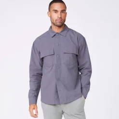 Men's Tops|Mens Sale*MONROW Shirt Jacket NEPTUNE