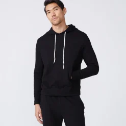 Mens Sale|Men's Sale*MONROW Slouchy Pullover Hoody BLACK