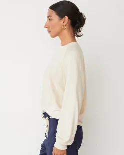 Softfleece|Sweatshirts*MONROW Softfleece Crop Crew Sweatshirt OFFWHITE