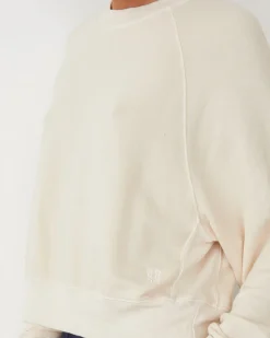 Softfleece|Sweatshirts*MONROW Softfleece Crop Crew Sweatshirt OFFWHITE
