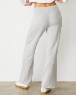 Softfleece|Sweats*MONROW Softfleece Straight Leg Vintage Sweat HEATHERGREY