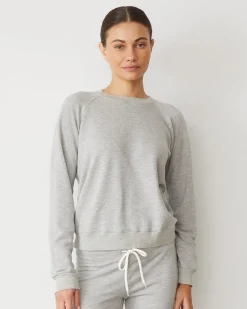 Softfleece|Sets*MONROW Softfleece Vintage Raglan HEATHERGREY