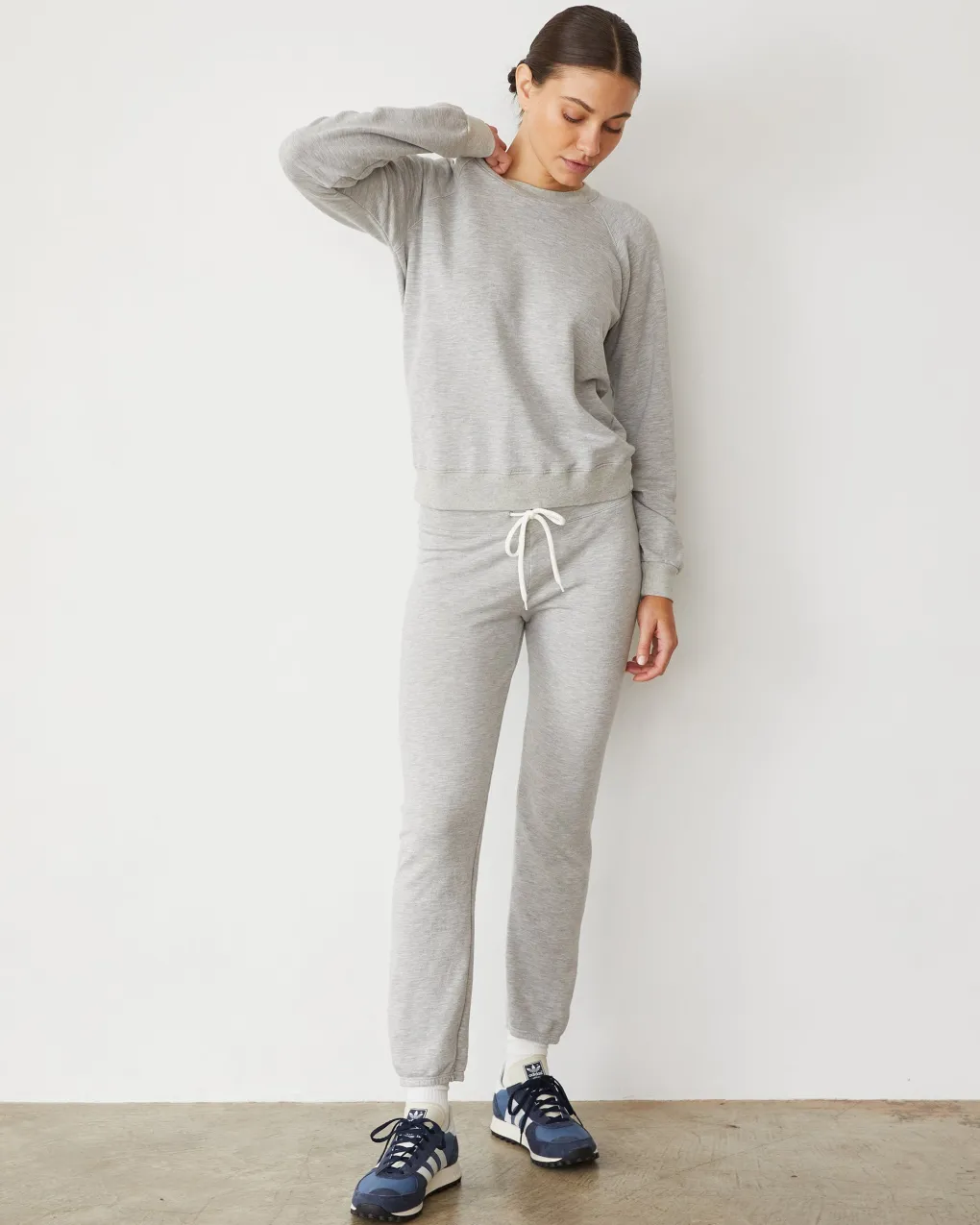 Softfleece|Sets*MONROW Softfleece Vintage Raglan HEATHERGREY