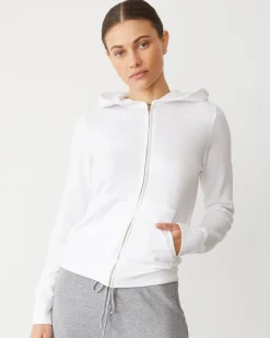 Softfleece|Zip-Up Hoodies*MONROW Softfleece Zip Up Hoody WHITE
