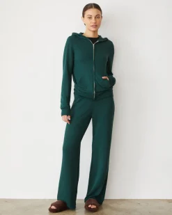 Softfleece|Zip-Up Hoodies*MONROW Softfleece Zip Up Hoody EVERGREEN