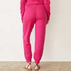 Soft Knit|Sweats*MONROW Soft Knit Cuffed Jogger FUCHSIA
