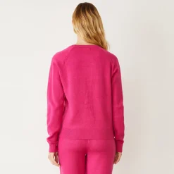 Soft Knit|Sweatshirts*MONROW Soft Knit Raglan Sweater FUCHSIA