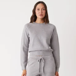 Soft Knit|Sweaters*MONROW Soft Knit Raglan Sweater HEATHERGREY