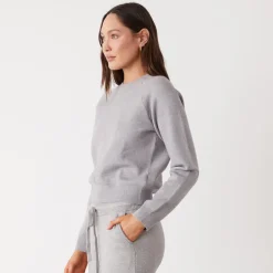 Soft Knit|Sweaters*MONROW Soft Knit Raglan Sweater HEATHERGREY