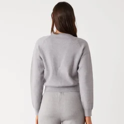 Soft Knit|Sweaters*MONROW Soft Knit Raglan Sweater HEATHERGREY