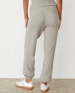 Soft Knit|Travel Essentials*MONROW Softknit Rib Waffle Oversized Sweat HEATHERGREY