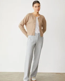 Soft Knit|Sweaters*MONROW Softknit Waffle Cardigan BARLEY