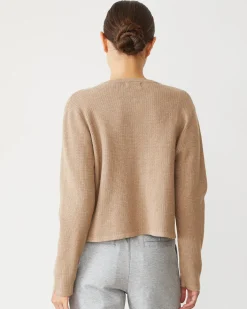 Soft Knit|Sweaters*MONROW Softknit Waffle Cardigan BARLEY