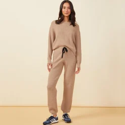 Soft Knit|Sweats*MONROW Soft Knit Waffle Oversized Sweats BARLEY