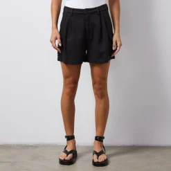 Shorts*MONROW Soft Twill Cargo Short FADEDBLACK