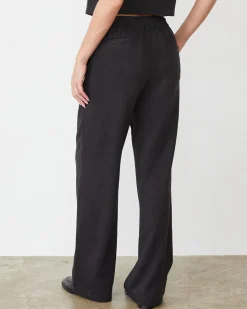 Sets|Pants*MONROW Soft Twill Patch Pocket Pant FADEDBLACK