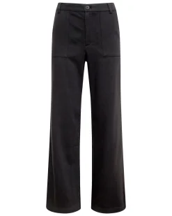Sets|Pants*MONROW Soft Twill Patch Pocket Pant FADEDBLACK