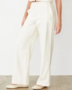Travel Essentials|Sets*MONROW Soft Twill Patch Pocket Pant BONE