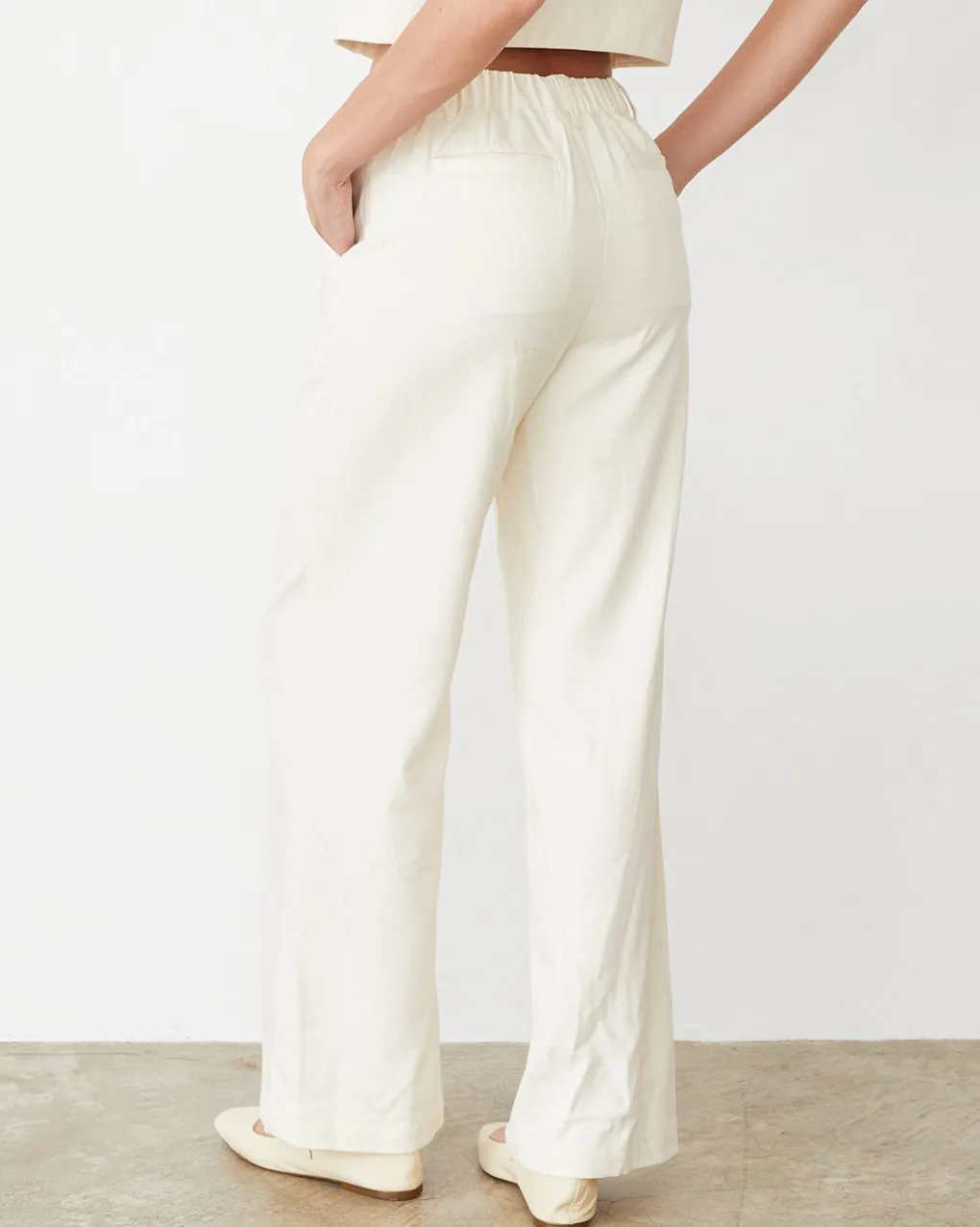 Travel Essentials|Sets*MONROW Soft Twill Patch Pocket Pant BONE