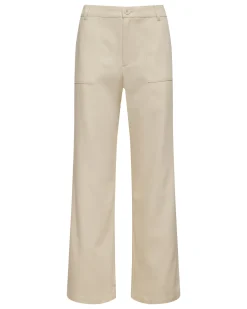 Travel Essentials|Sets*MONROW Soft Twill Patch Pocket Pant BONE