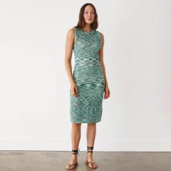 Dresses*MONROW Space-dye Tank Dress GREENMULTI
