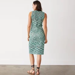 Dresses*MONROW Space-dye Tank Dress GREENMULTI