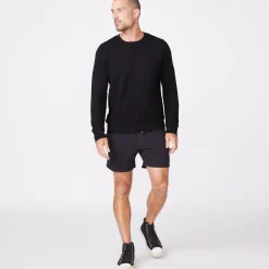 Mens Classics|Men's Classics*MONROW Supersoft Crew Neck Sweatshirt BLACK