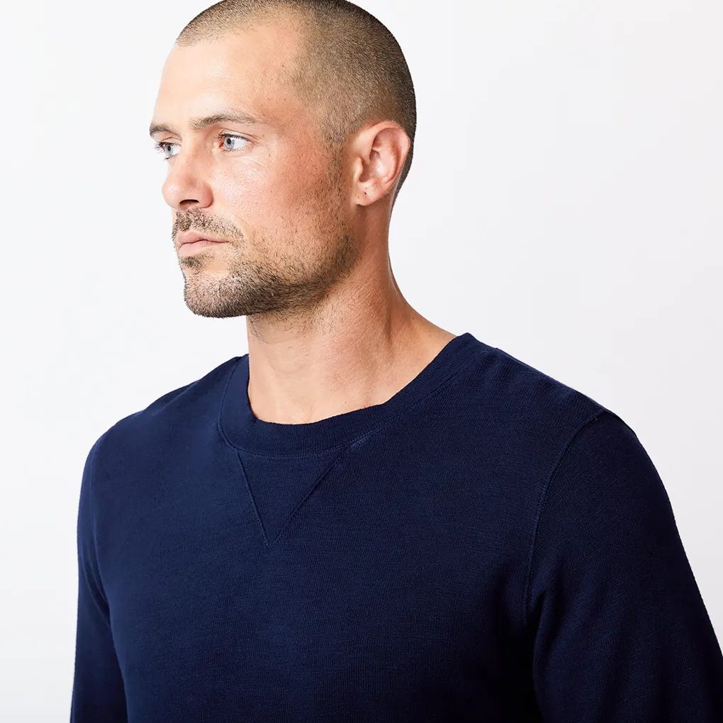 Mens Classics|Men's Classics*MONROW Supersoft Crew Neck Sweatshirt CLASSICNAVY