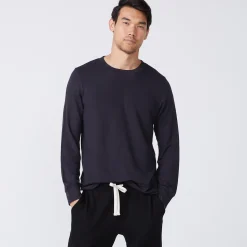 Mens Classics|Men's Classics*MONROW Supersoft Crew Neck Sweatshirt FADEDBLACK