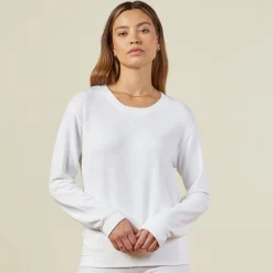 Supersoft|Sweatshirts*MONROW Supersoft Crew Neck Sweatshirt - Color WHITE