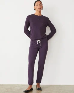 Supersoft|Sweatshirts*MONROW Supersoft Crew Neck Sweatshirt MIDNIGHTPLUM
