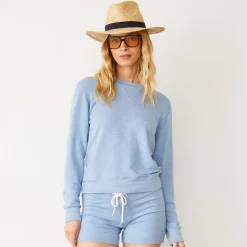 Supersoft|Sets*MONROW Supersoft Crew Neck Sweatshirt SOFTBLUE